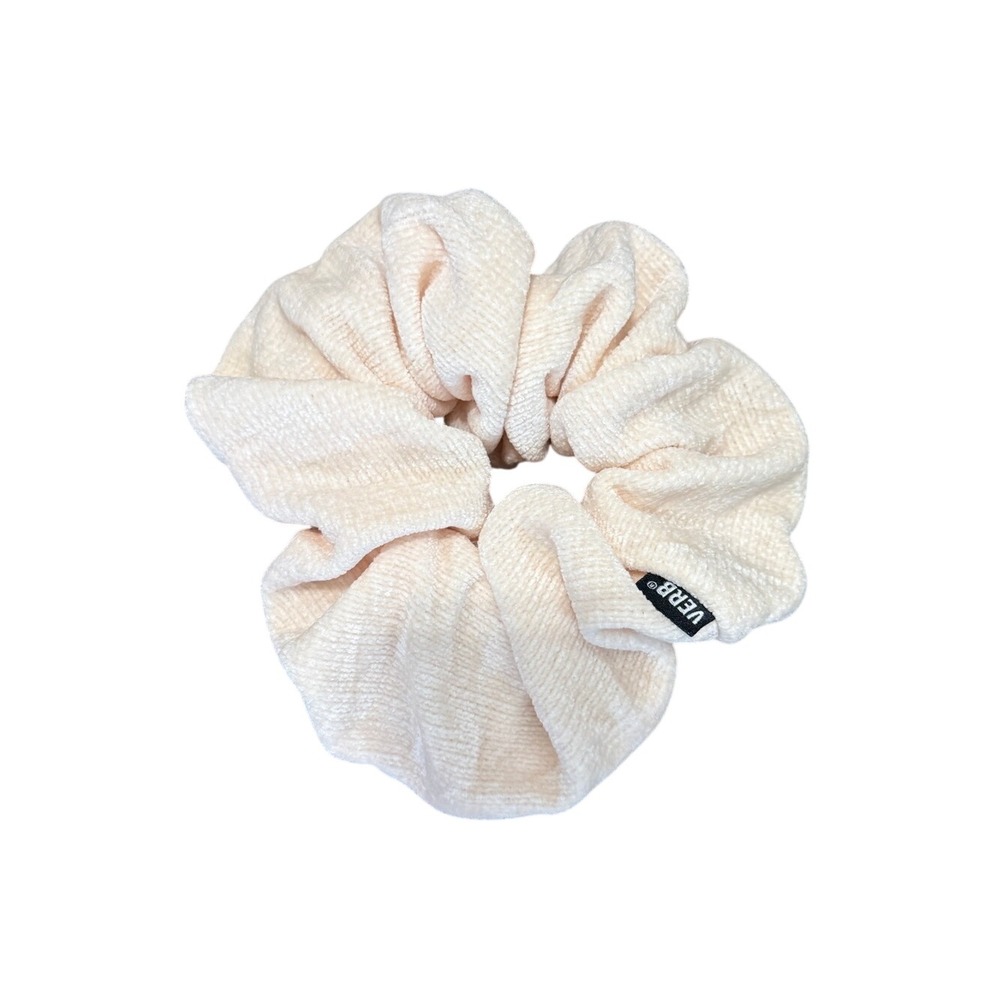 VERB Hair Care Cream Ribbed Corduroy Velvet Feel Oversized‎ Scrunchie OS